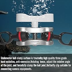Nitescuba 2PCS 1'' Standard Ball Clamp Mount,Long