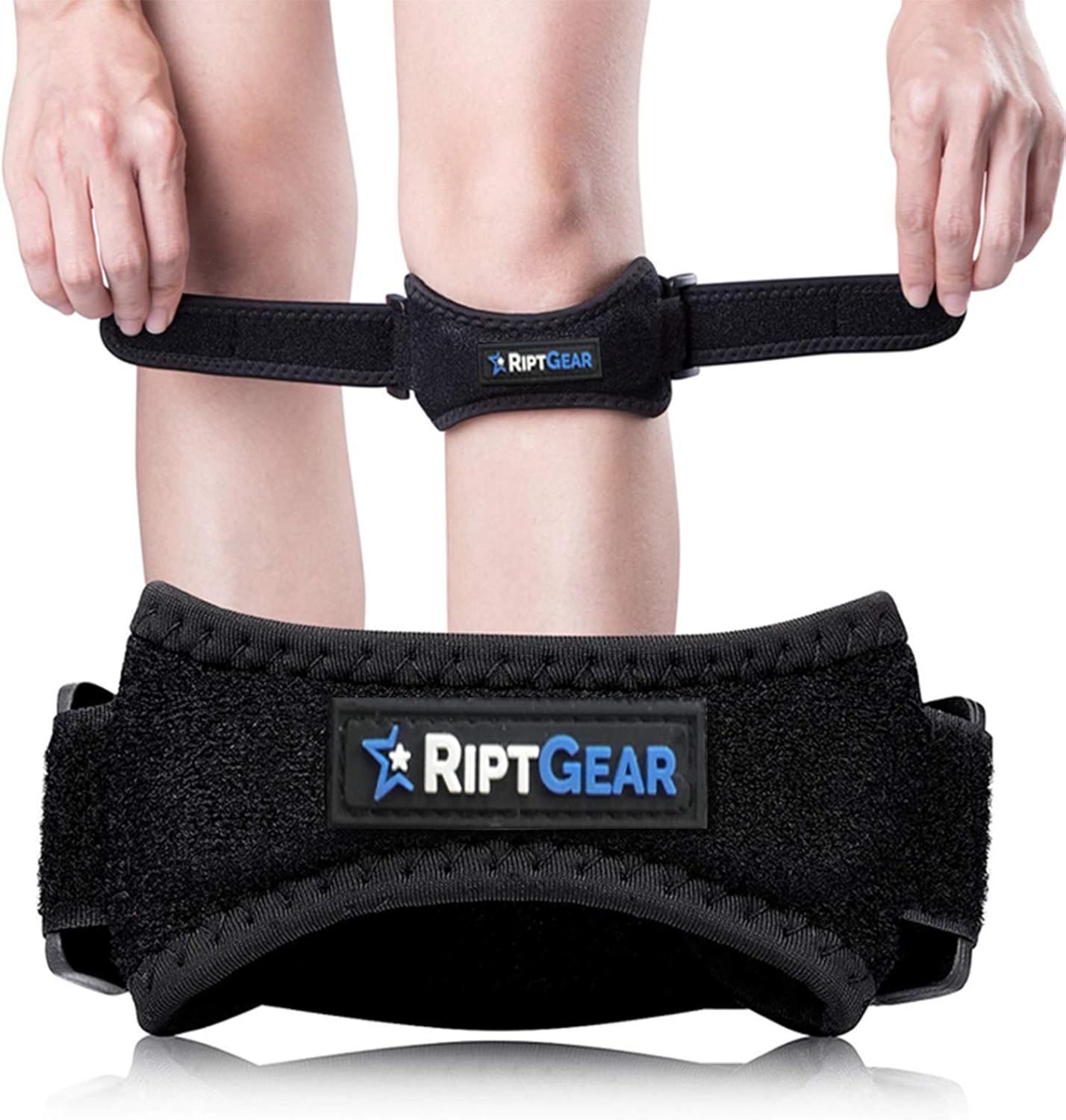 RiptGear Patella Knee Strap Adjustable Knee Brace Band
