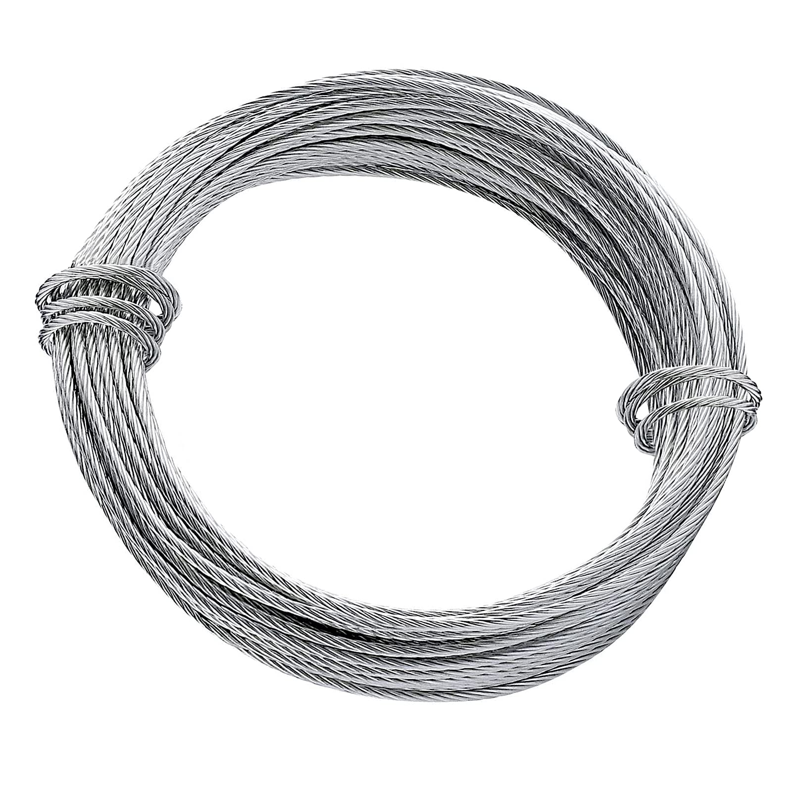 Picture Hanging Wire, 32.5 Feet/10m Metal Picture Wire Heavy Duty 1.5mm Stainless Steel Pictures Hanging String Wires Rope for Mirrors Art Work Clock