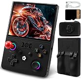 EraVortx MAX Ⅱ Retro Gaming Console, 4.5 Inch 4K HD IPS Screen Retro Video Game Console, Handheld Game Console Preloaded 30+ Emulator Games, Linux System, Portable Video Console for Adult