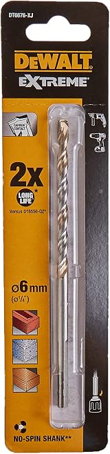 DEWALT DT6676QZ 6 x 150 mm Extreme Masonry Drill Bit view 2