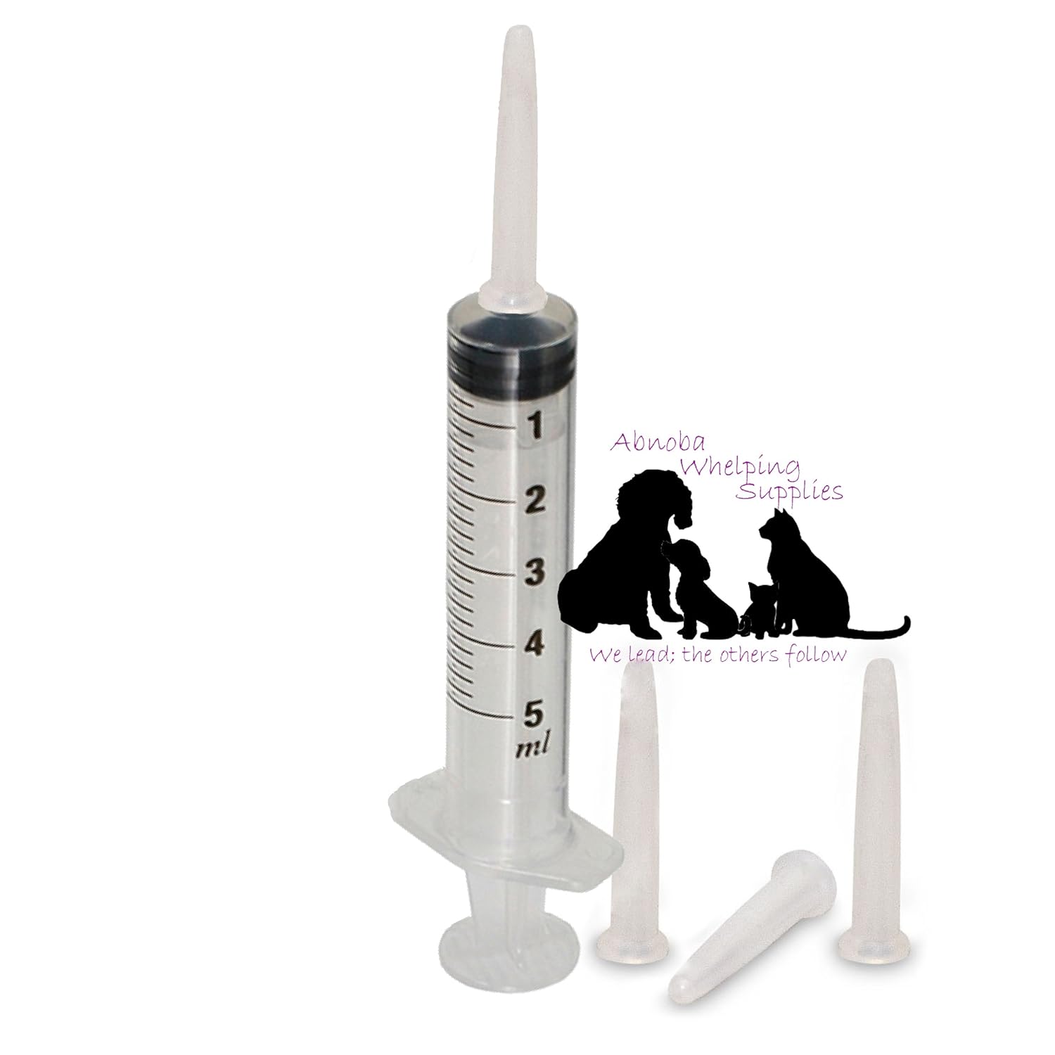 ABNOBA PET STORE 2 milk Feeding Syringes & Teats 28 Whelping Collars