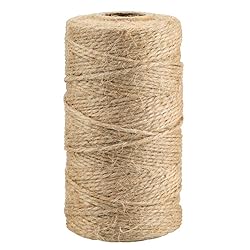 KINGLAKE Natural Jute Twine String 656 Feet 2mm