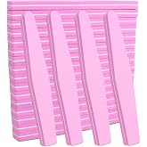 yeloumiss Nail Buffers 20Pack 100/180 Grit Buffer Block Sponge Buffing Nail | Washable Double Sided Nail Sanding Block File for Acrylic Natural Gel Nails (Pink, Diamond Shaped)
