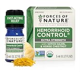 Hemorrhoid Treatment Extra Strength, Fast Acting Relief Oil, 5ml | Natural Non-Greasy &amp; Symptom Hemorrhoid Treatment Oil for Itching, Burning &amp; Swelling - Witch Hazel &amp; Horse Chestnut Oil