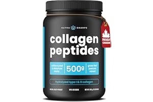 Collagen Powder - More Value with 500g of Hydrolyzed Type I & lll - Unflavored Collagen Supplement for Hair Skin and Nails - 