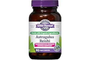 Oregon's Wild Harvest Astragalus Reishi Organic Herbal Supplement, 90 Count