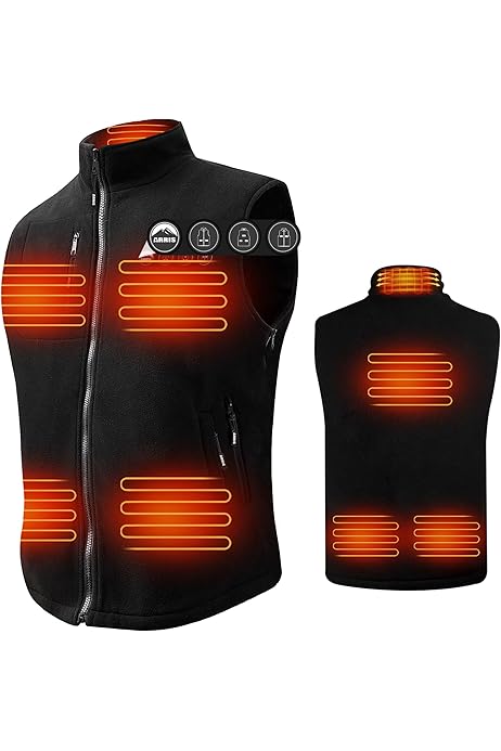 Arris Fleece Heated Vest For Men New ARRIS Battery Heated