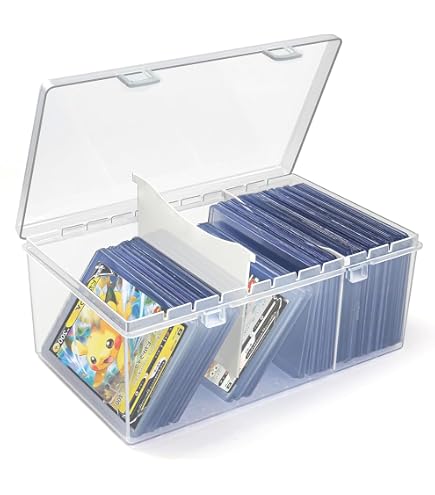 Amazon.com: Ultra Pro Hinged 100 Card Storage Case, Clear Trading