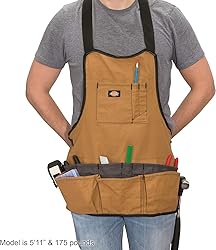 Dickies 16-Pocket Workshop Bib Apron, Durable