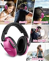 Kemraes Children's Noise Cancelling Ear Defenders Pink Autism Hearing view 7