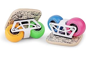 FreeSkates Portable Roller Road Drift Skates Plate, with Maple Deck Anti-Slip, Board Split Skateboard with PU Wheels High-end