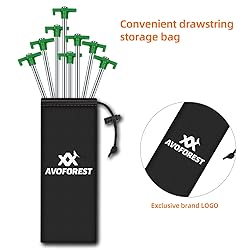 12PCS Tent Stakes, Camping Stakes,AVOFOREST 7.1inch