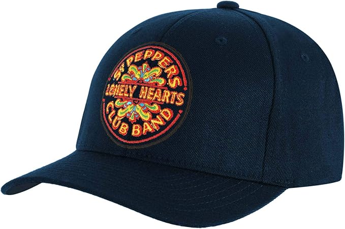 Amazon Beatles メンズ Sgt ペッパードラム ベースボールキャップ ネイビー Us サイズ One Size カラー ブルー キャップ 通販