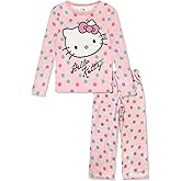 Hello Kitty Girls Pajama Pants and Sleep Shirt Sets for Kids - 2 Piece PJ Sleepwear Set for Toddler Girls - Official License