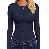 GAYHAY Long Sleeve Shirts for Women Tops Fitted Clothes Fall Fashion 2026 | Basic Tees, Girls School Outfits, Y2k Winter Tshirt, Tight Underscrub, Workout Casual, Cute Trendy Plain Compression Layering