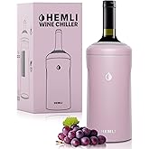 HEMLI Wine Bottle Chiller Insulator Sleeve, Keeps Wine and Champagne Cold for 12 Hours, Vacuum Insulated Wine Bottle Cooler