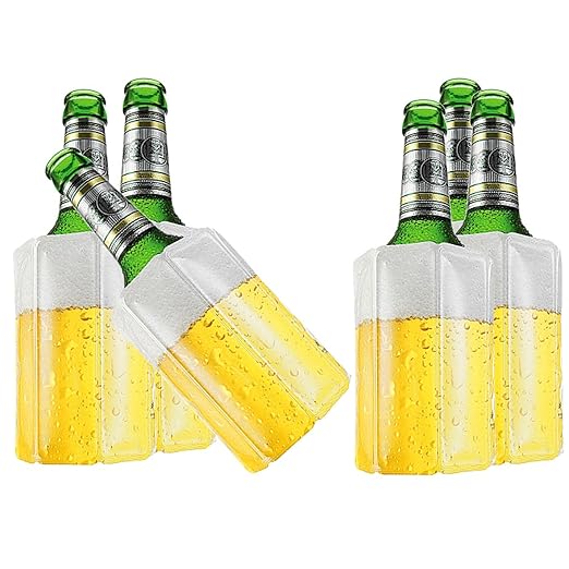 TS Exclusiv 6X Bier Kuehlmanschette Bierkühler Flaschenkühler Getränkekühler