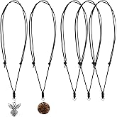 Framendino, Adjustable Necklace Cord for Pendants Necklace Adjustable Rope With Metal Ring for Women Men