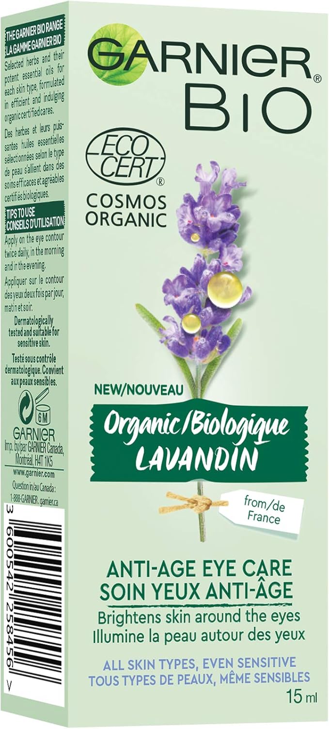 garnier organic lavandin anti age eye cream
