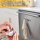 4 Pcs Self Adhesive Towel Hooks - Round Wall Mounted Holders view 6