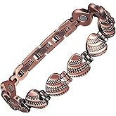 MagVIVACE Pure Copper Bracelet for Women, Magnetic Jewelry, Lymph Detox Bracelets with 3500 Gauss Magnet(Copper)
