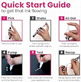 Chalkola White Chalk Pens 6 Pack - 1mm 3mm 6mm Liquid Chalk Markers view 8