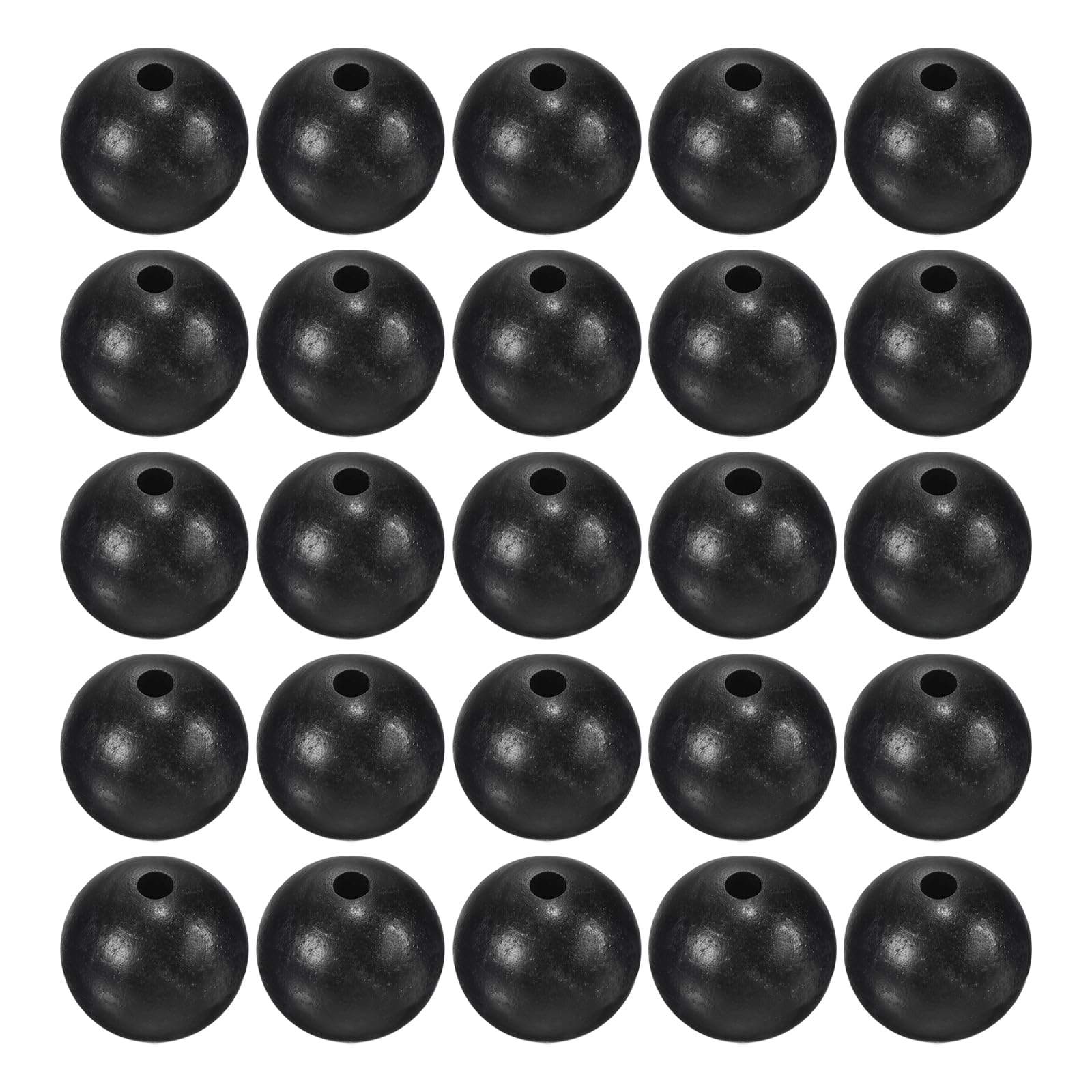 M METERXITY 200 Pcs Glow Fishing Beads - Plastic Luminous Round Bait Egg Lure Rigs Apply to Outdoor Tackle Tool (10mm, Black)