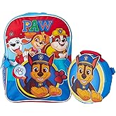 Fast Forward Paw Patrol Kids Backpack and Lunch Box Set - 14" Boys & Girls Backpack with Lunch Box for Preschool Kindergarten, Paw Red/Yellow