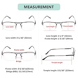 Eyekepper Half-Rim 3 Levels Vision Multifocus