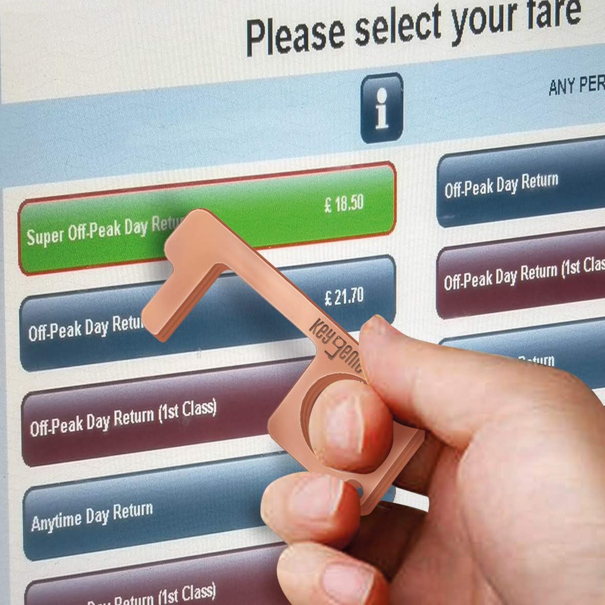 Contactless Door Opener Rose Gold - Image 5