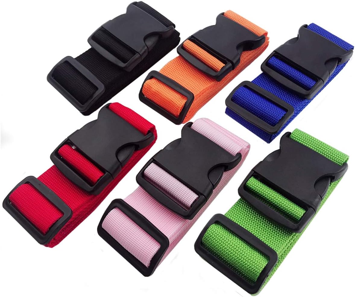 DEEBF 6 PCS Luggage packing belt,Travelling bag,Suitcase Belts,Adjustable Luggage Strap,Suitcase Belt Adjustable