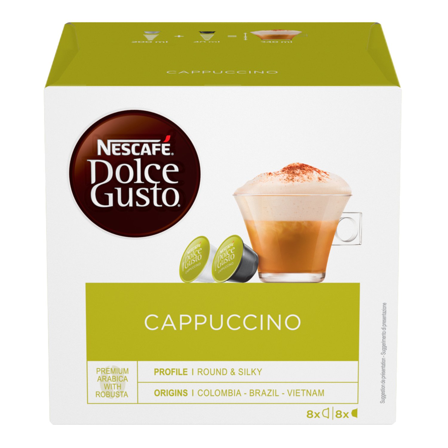 Nescafe Dolce Gusto Latte Macchiato Capsules, 16 Count