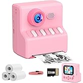 Kids Camera Instant Print Pink: Birthday Gifts for Girls and Boys - 3 4 5 6 7 8 9 10 11 12 Year Old Boy Gifts/Girl Gifts - In