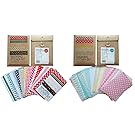 Wrapables Decorative Patterns Masking Sticker Set (2 Set), Solid + pastel