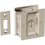 Pocket door lock with key
