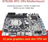 Lodokdre B75 12 GPU Mining Motherboard CPU LGA1155 DDR3 SATA3.0 BTC ETH view 8