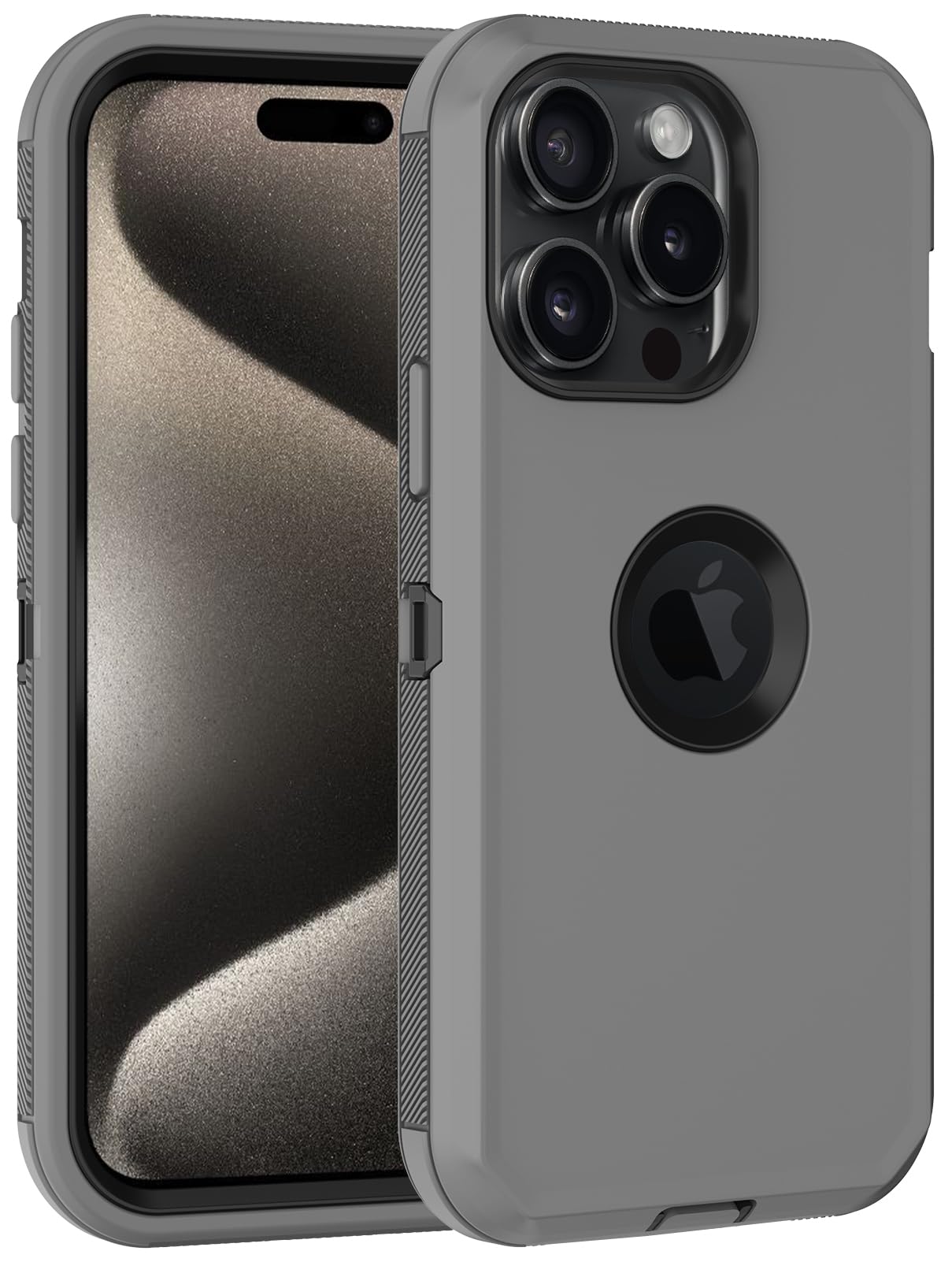 for iPhone 15 Pro Max Case, with Built in Screen
