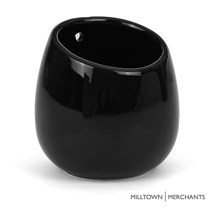 Milltown Merchants Wand Pflanzgefass Keramik Hangevase Minimalistische Wohnwand Dekoration Wandmontierte Pflanzgefasse Fur Sukkulenten Luftpflanzen Und Kakteen 4 Pack Modern Black Amazon De Garten