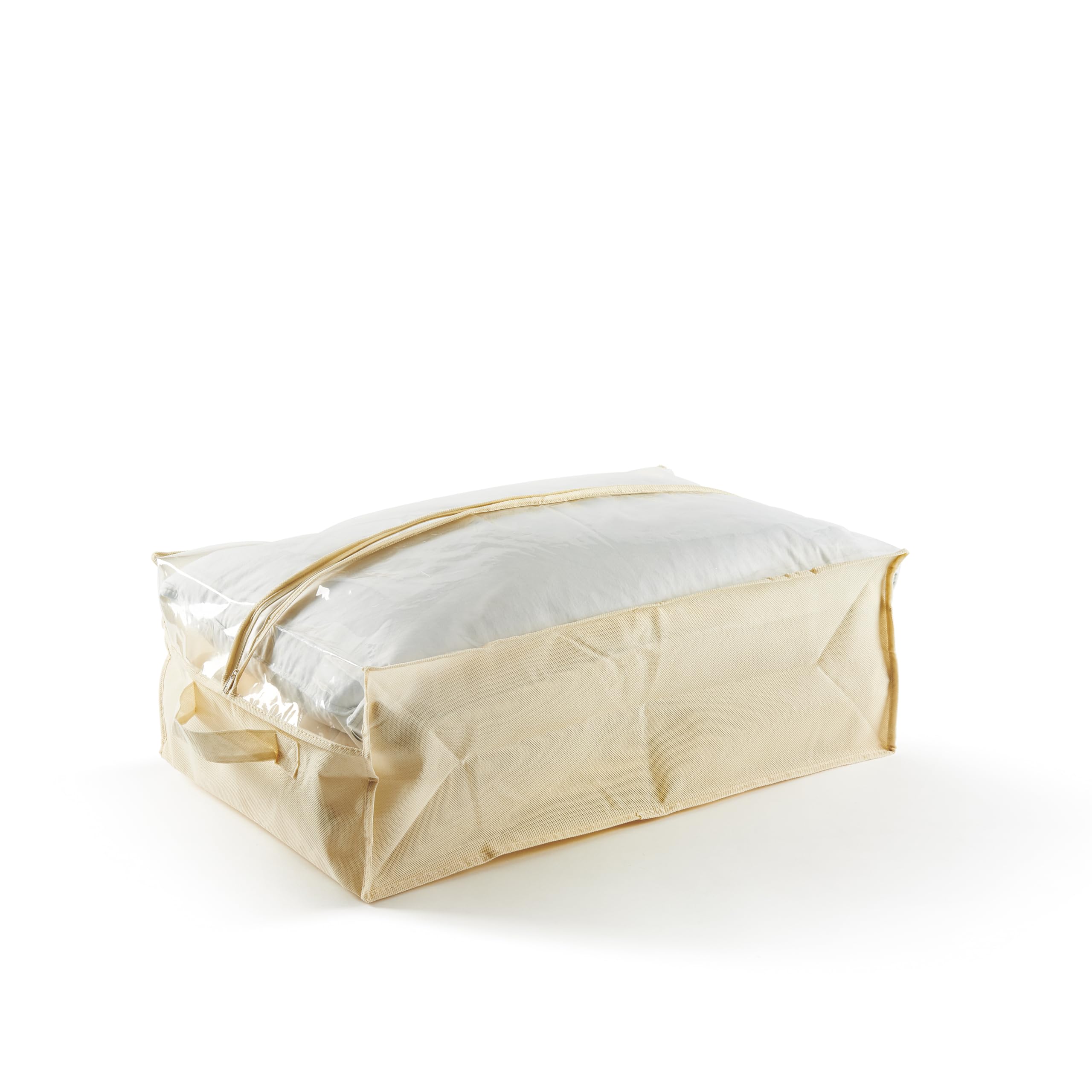 Perfetto TNT Custody Easybag, Dimension-70 x 45 x 25 Cm. Plaid/Pillows-Beige, Fabric, Ecru, One Size