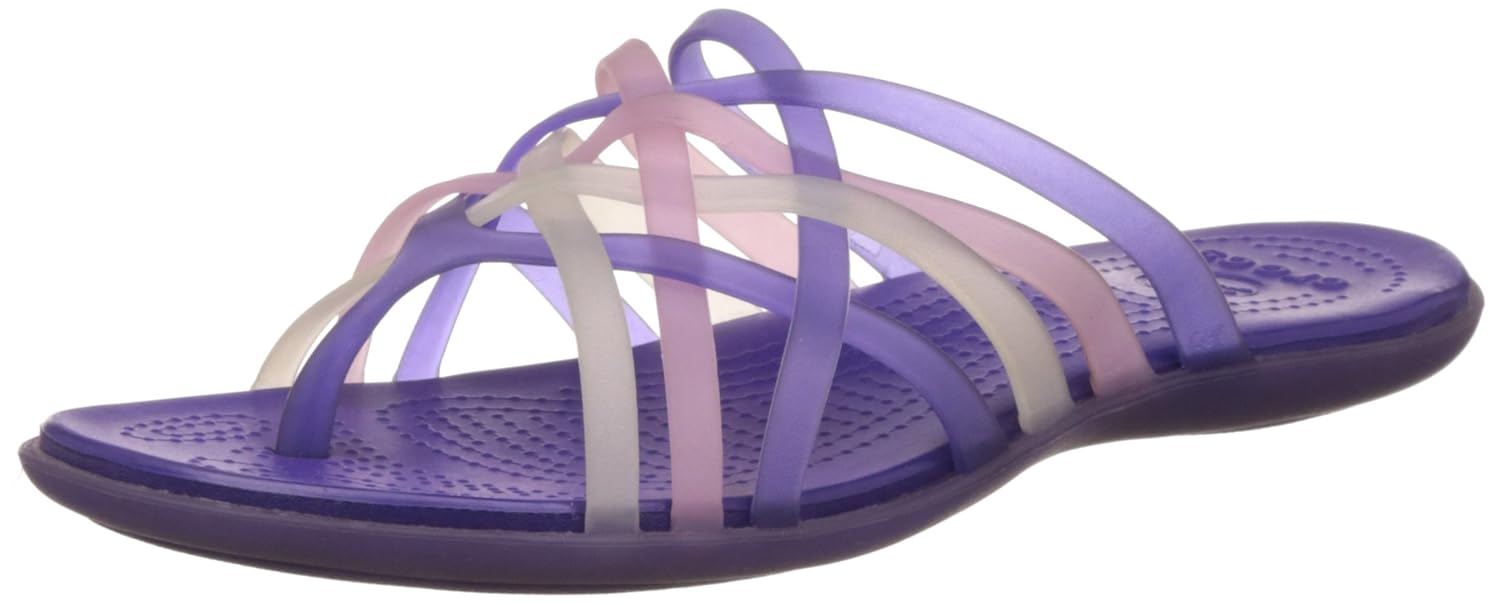 Buy crocs Women's Huarache Ultraviolet and Iris Basic FlipFlops