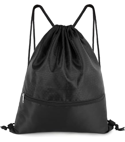 Amazon.com | Port Authority Zip-It Cinch Drawstring Bag