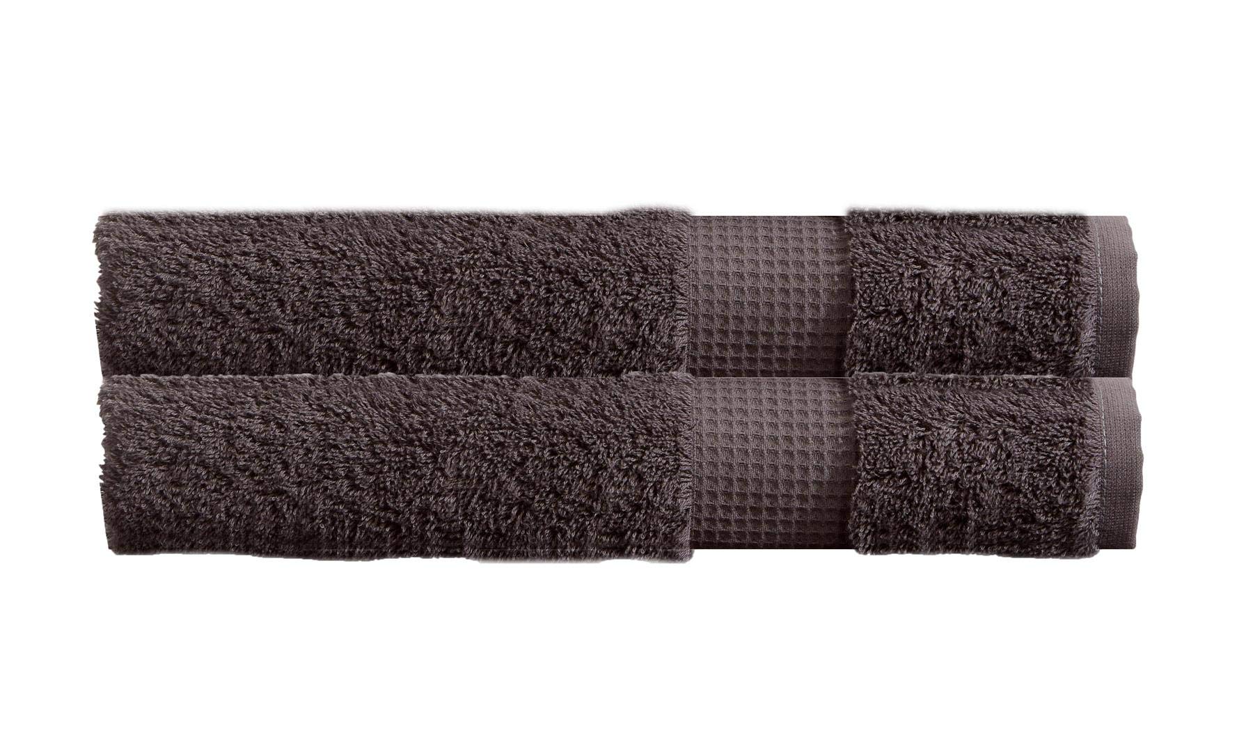 Olivia Rocco Egyptian Cotton Towels Home Bathroom Towel Set Bale Fade Resistant 700gsm Luxe Collection Bales Bath Sets, 2 Bath Sheets Charcoal