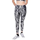 WAVRYN ACTIVE Women’s High-Waist Metallic Leggings, Seamless Compression Yoga Pants with Tummy Control, Squat-Proof