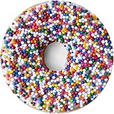 Jekeno Donut Blanket Gifts for Kids and Adult, Funny Food Blanket for Boys Girls Teens, Round Novelty Throw Blanket Christmas Birthday Valentines Day Toy Gifts for Age 1 2 3 4 5 6 7 8 9 10 Year Old