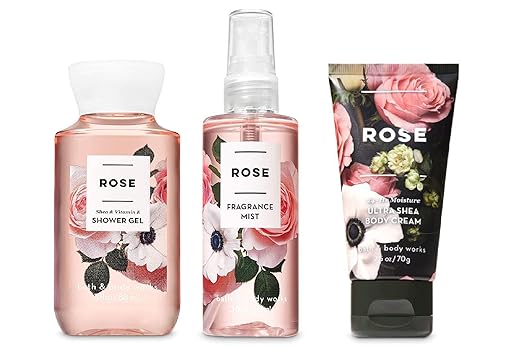 Bath & Body Works ROSE Travel Size Mini Combo Set