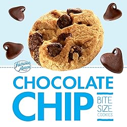 Famous Amos Cookies, Bite Size Chocolate Chip, 1.2