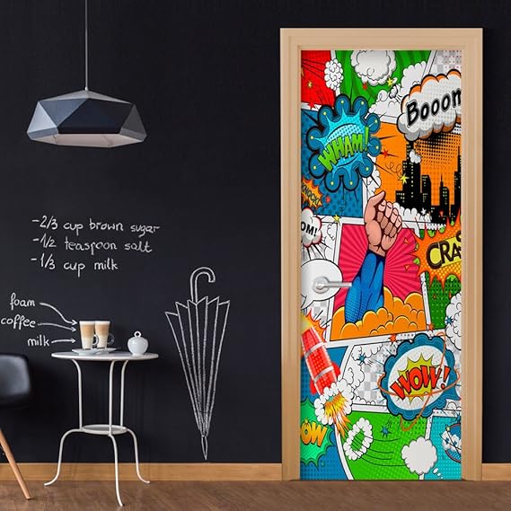 murando - Türtapete selbstklebend 100x210 cm Vliesleinwand Fototapete Tapete Türpanel Türposter Türaufkleber Türsticker Tür D