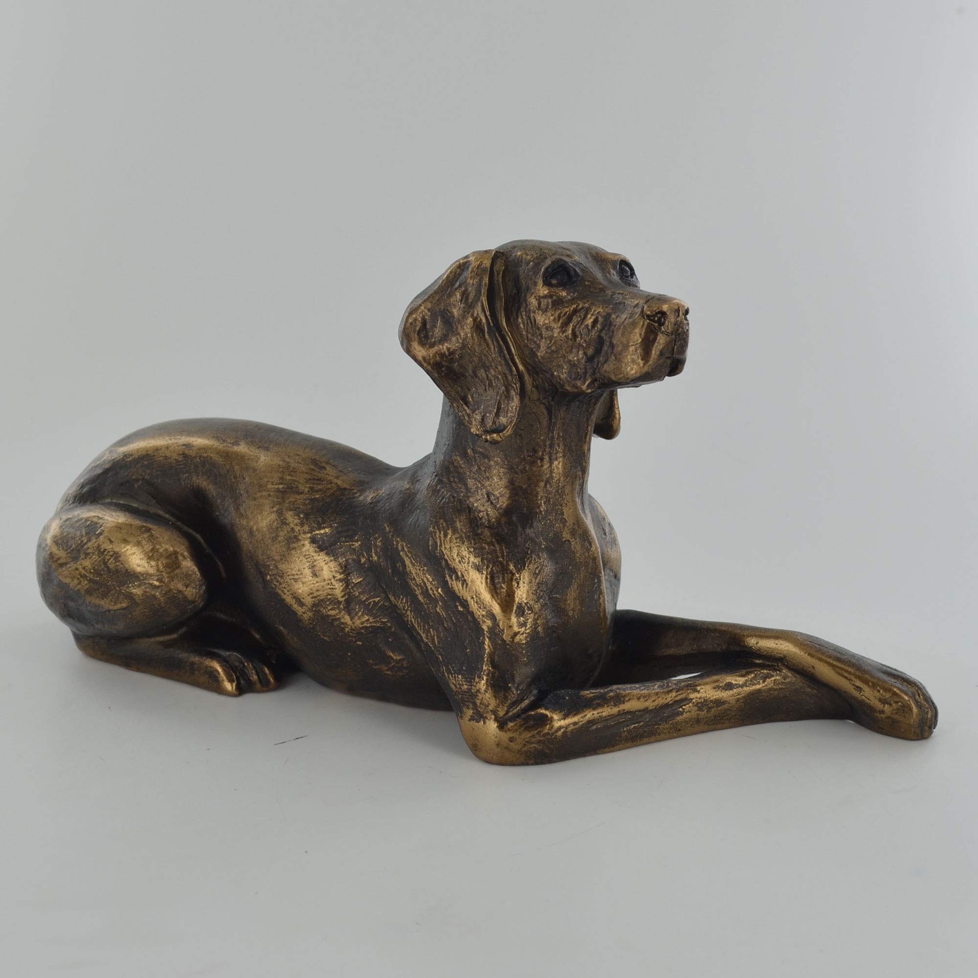 Prezents.com Harriet Glen's Weimaraner Dog Bronze Effect Sculpture Home Decor or Gift Idea H11cm
