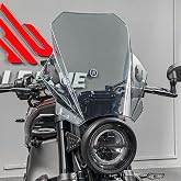 Lorababer Motorcycle Universal Windshield | Fits 7/8" 1" 1 1/8" Handlebars,for Honda Yamaha Suzuki Kawasaki BMW